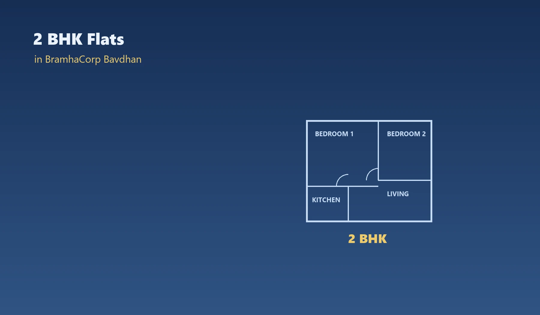 2 BHK Flats in BramhaCorp Bavdhan - Bramha Sun Valley
