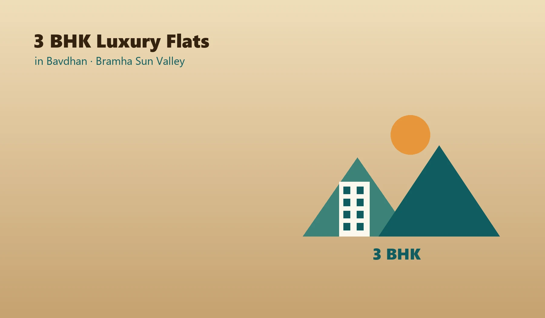 3 BHK Luxury Flats in Bavdhan - Bramha Sun Valley