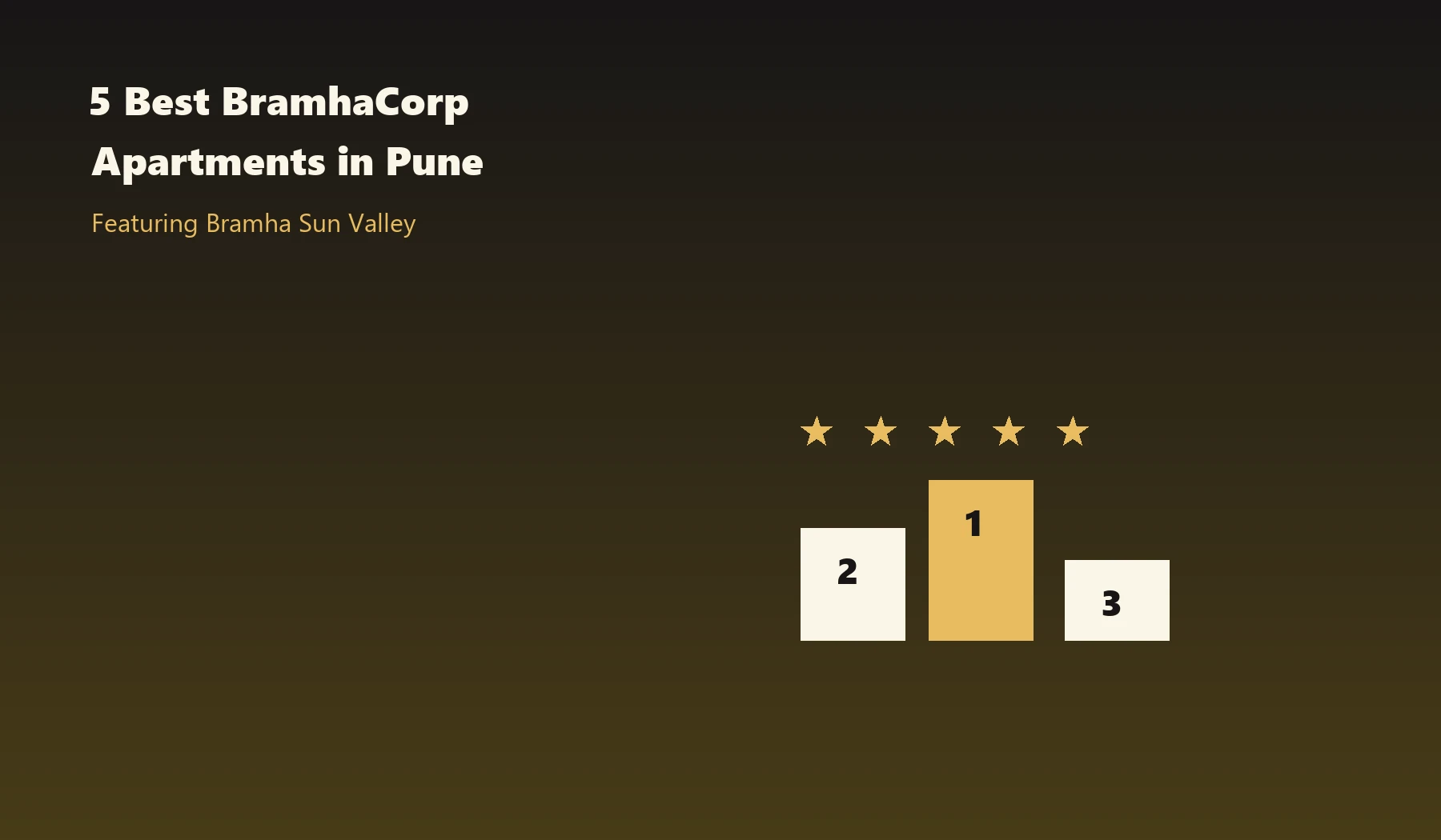 5 Best BramhaCorp Apartments in Pune - Bramha Sun Valley
