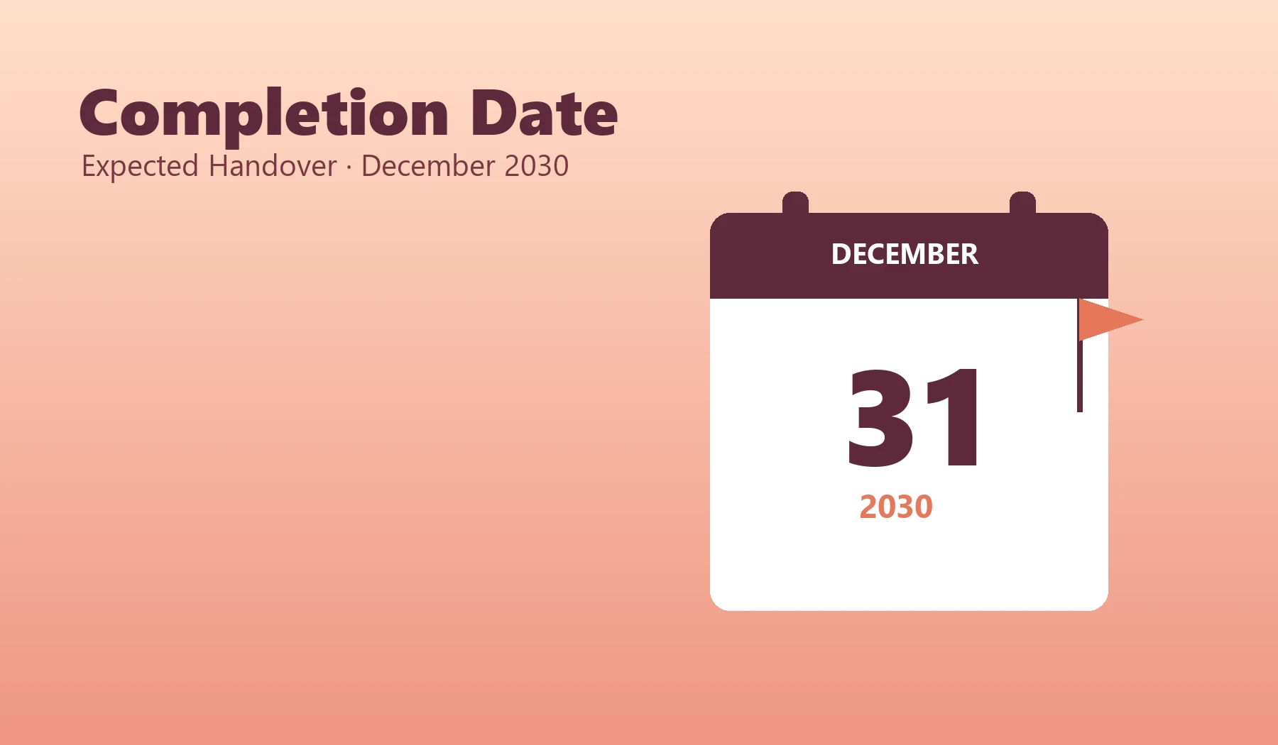 Bramha Sun Valley Completion Date - Expected Handover December 2030