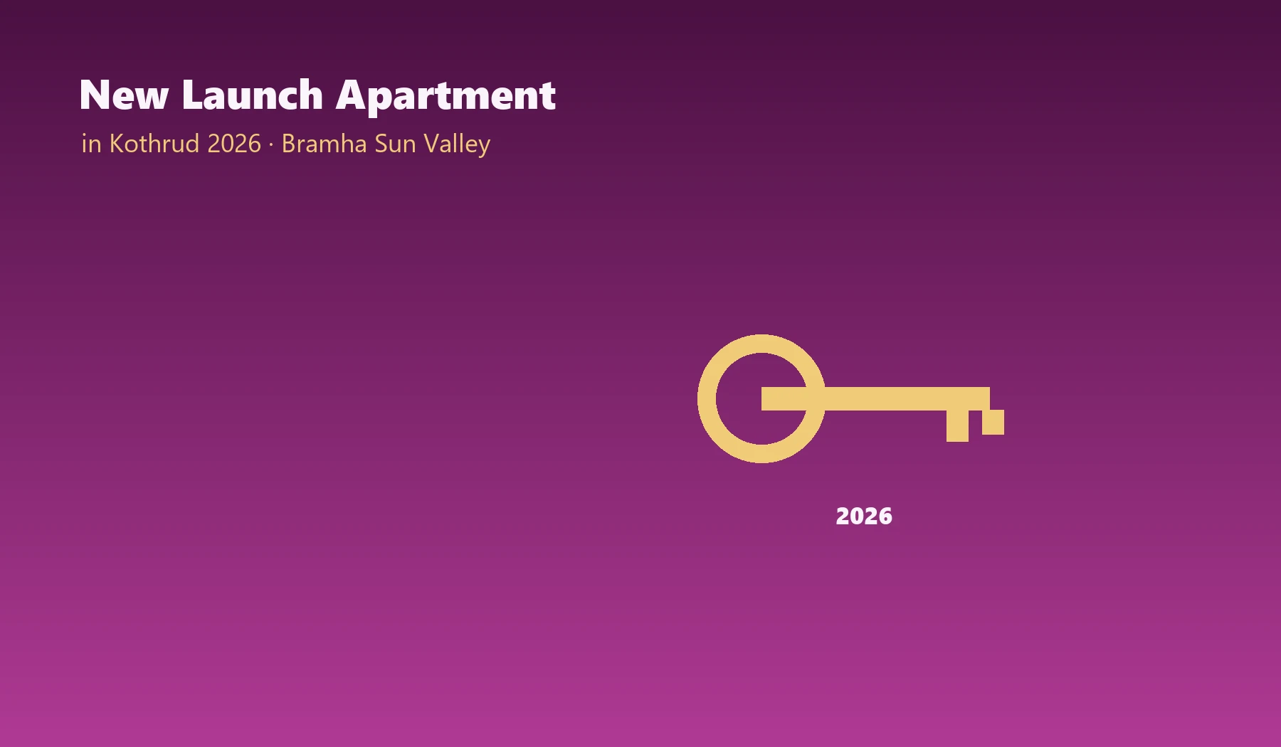 New Launch Apartment In Kothrud 2026